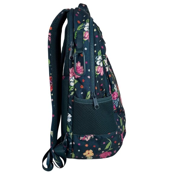 VERA BRADLEY Floral Women\'s Recycled Grand Backpack Hope Blooms Teal Book Bag main image 7